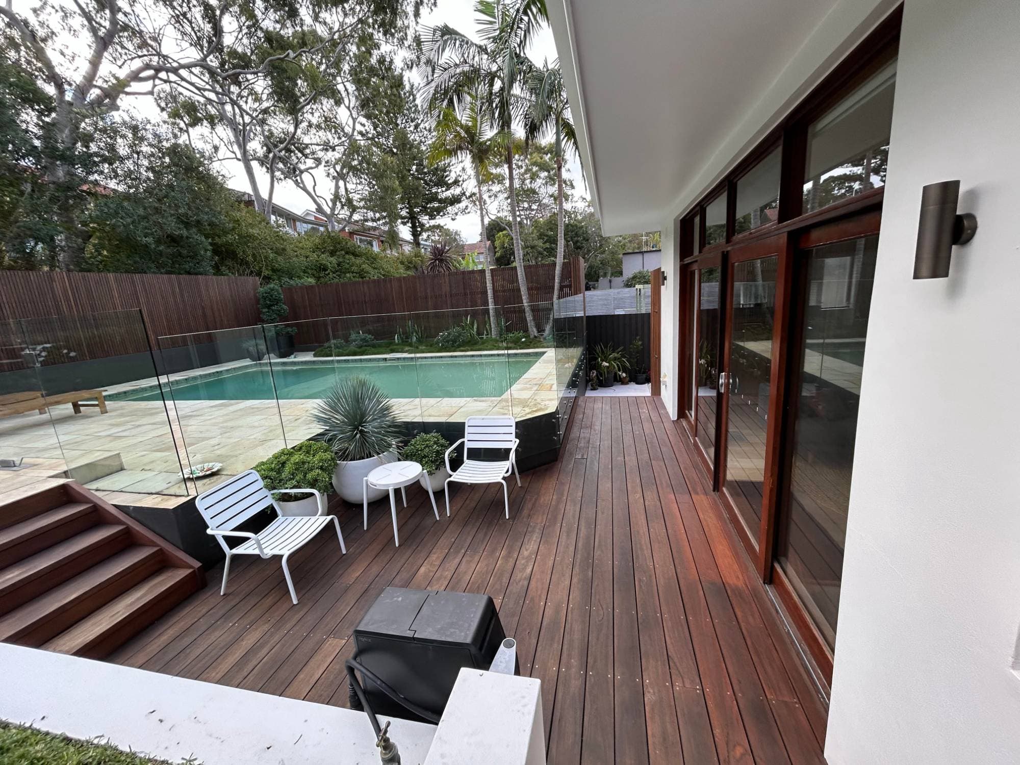 Hardwood pool deck, Middle Cove, NSW