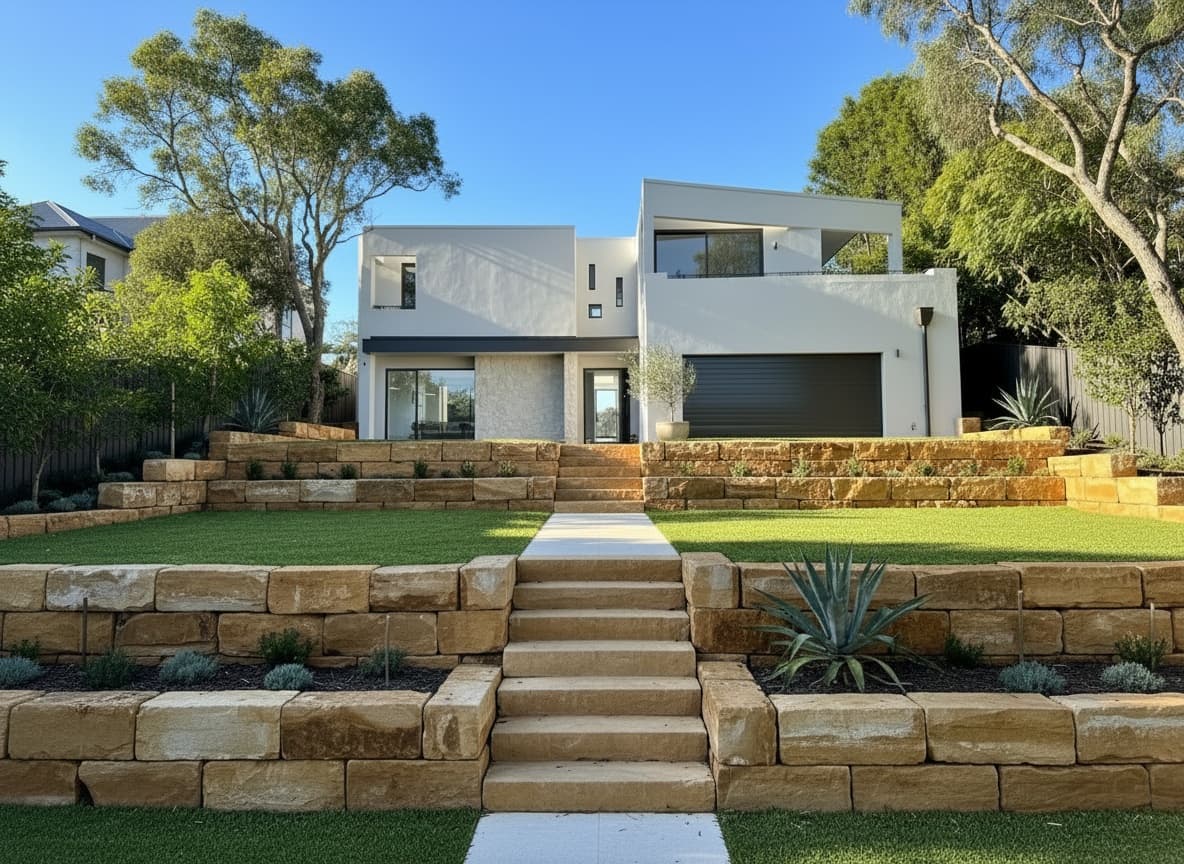 Sandstone terracing, Northbridge, NSW