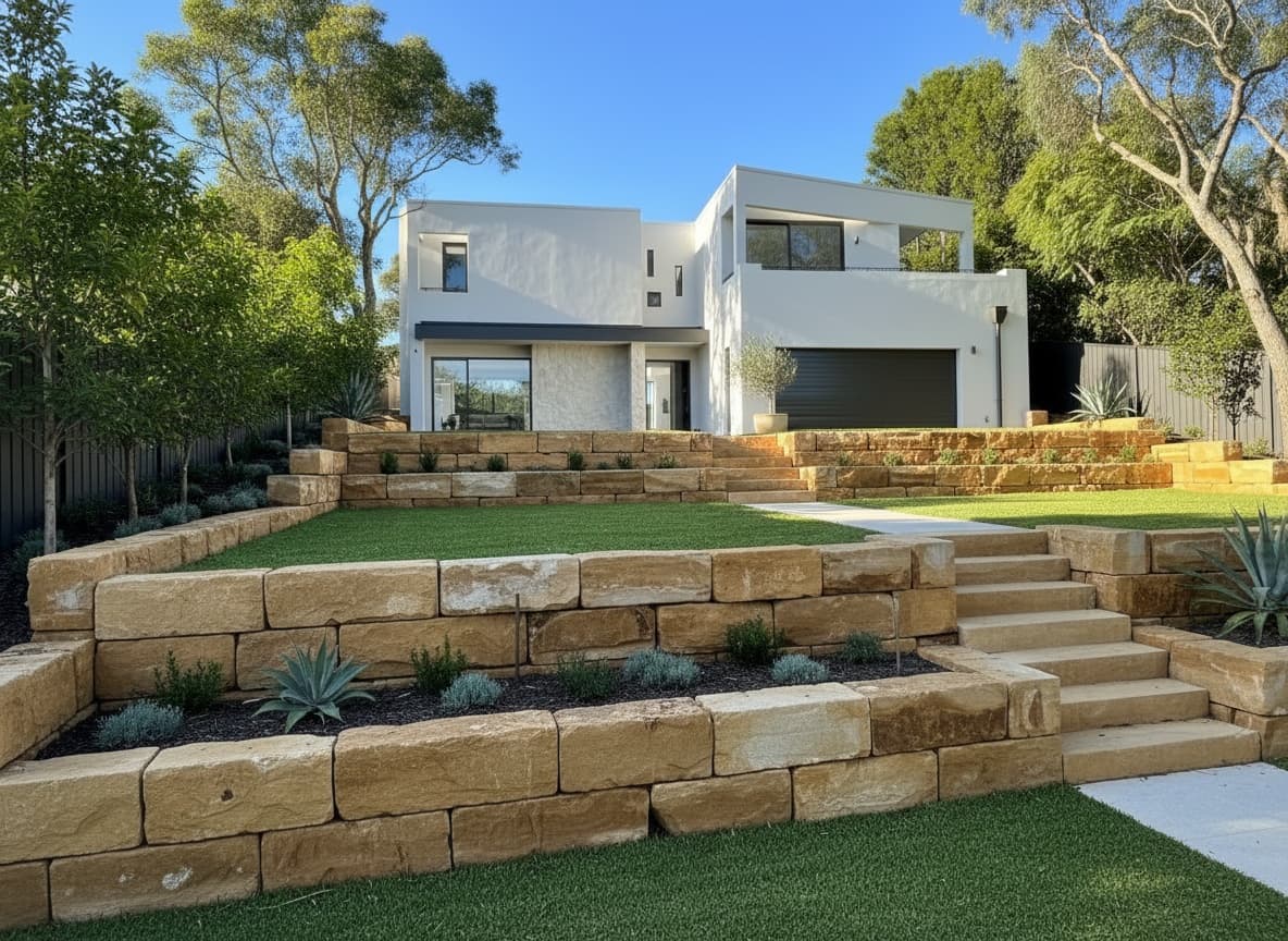 Sandstone terracing, Northbridge, NSW