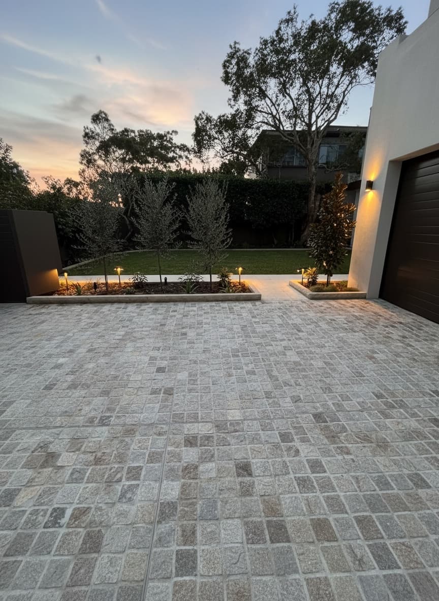 Cobblestone arrival court, Castlecrag, NSW